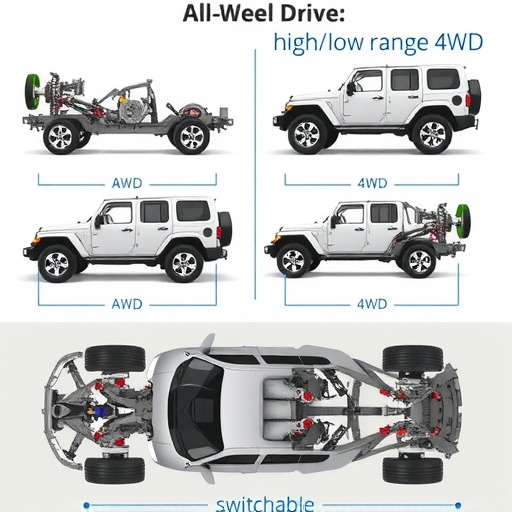 四轮驱动系统分类详解：全时四驱高低速四驱可切换四驱区别(图1)