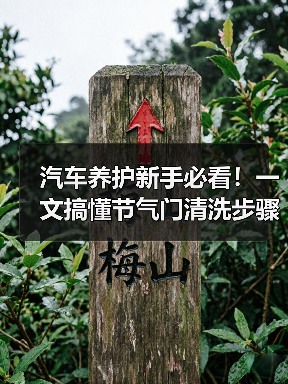汽车养护新手必看!一文搞懂节气门清洗步骤(图2) 汽车养护新手必看!一文搞懂节气门清洗步骤(图2)
