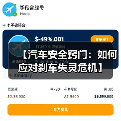 【汽车安全窍门:如何应对刹车失灵危机】(图3) 【汽车安全窍门:如何应对刹车失灵危机】(图3)