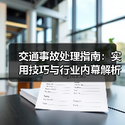 交通事故处理指南:实用技巧与行业内幕解析(图3) 交通事故处理指南:实用技巧与行业内幕解析(图3)
