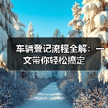 车辆登记流程全解:一文带你轻松搞定(图3) 车辆登记流程全解:一文带你轻松搞定(图3)