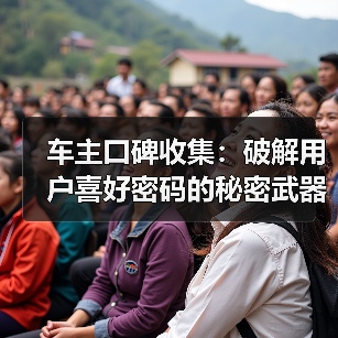 车主口碑收集:破解用户喜好密码的秘密武器(图1) 车主口碑收集:破解用户喜好密码的秘密武器(图1)