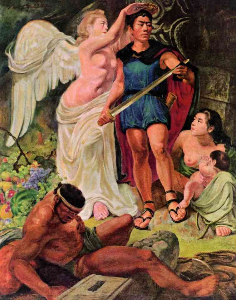 唐一禾  胜利与和平  1942  布上油画  169×133cm .jpeg