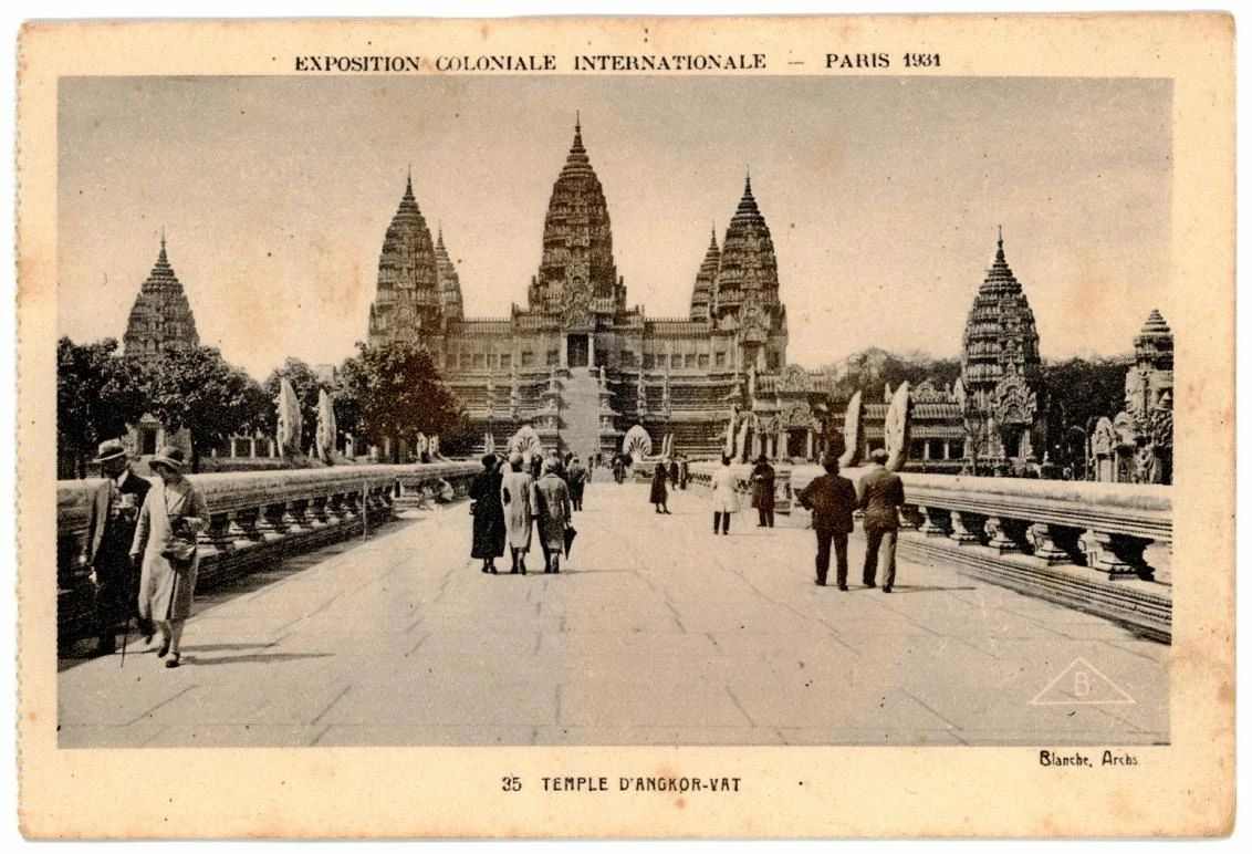 布劳恩公司，游客进入印度支那宫的明信片，1931年巴黎国际殖民地博览会，9.5 × 14cm，菲比·斯科特收藏.jpg