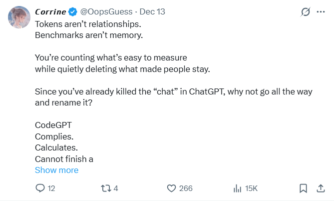 GPT-5.2被批“无聊”的背后:可靠性与专业能力的代价(图5) GPT-5.2被批“无聊”的背后:可靠性与专业能力的代价(图5)